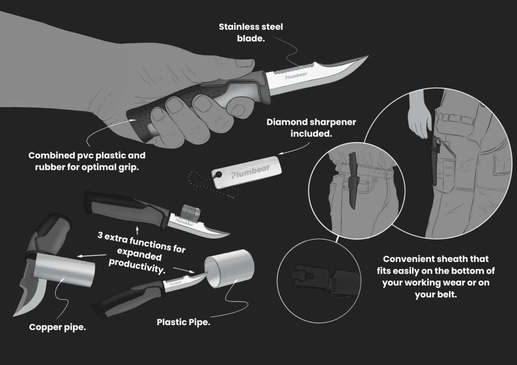 Plumbear plumber knife