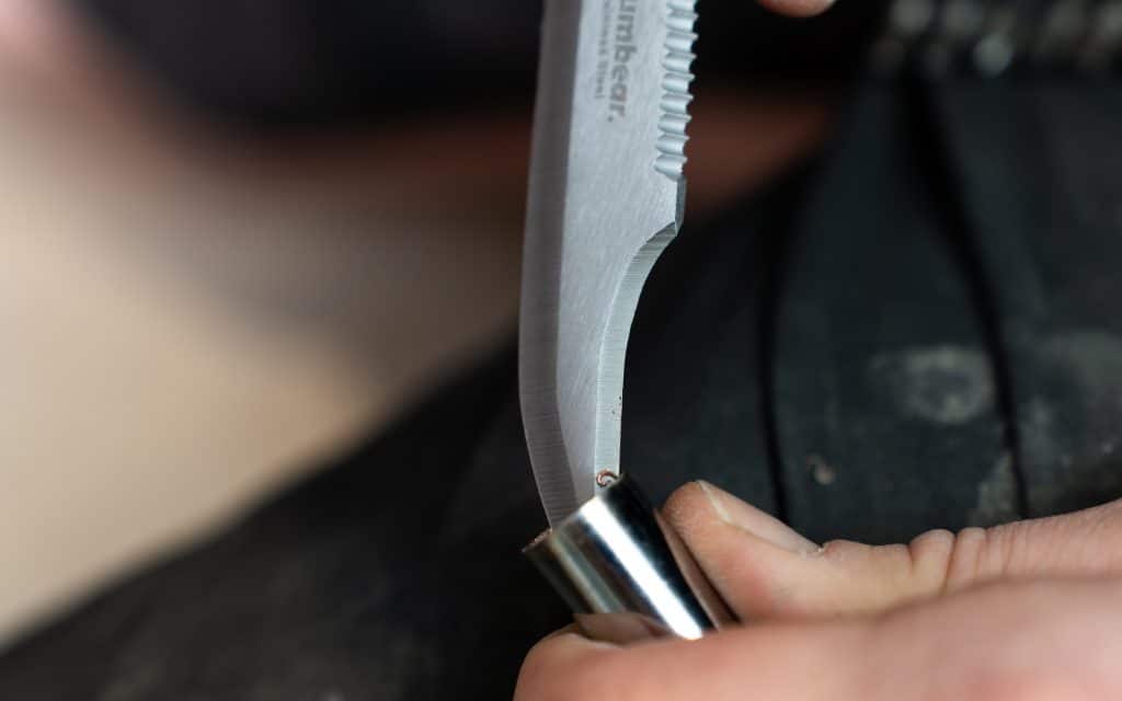 Plumbear knife on the job